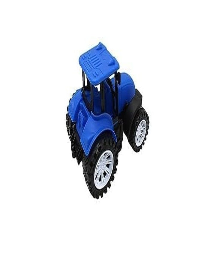 WAKTORO Friction Powered Pull Along Heavy Duty Plastic Tractor Toy with 4 Wheels for Boys & Girls (Multi Color) - Image 3